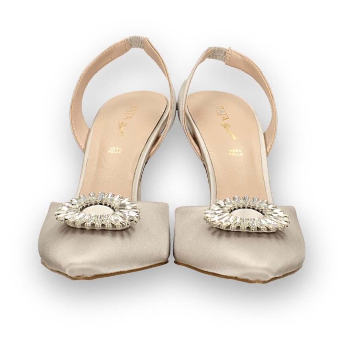 Décolleté sling back Donna Tata Italia Grigio