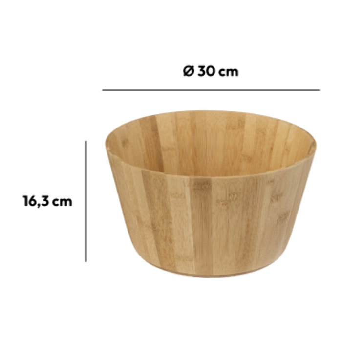 Saladier D30cm bambou
