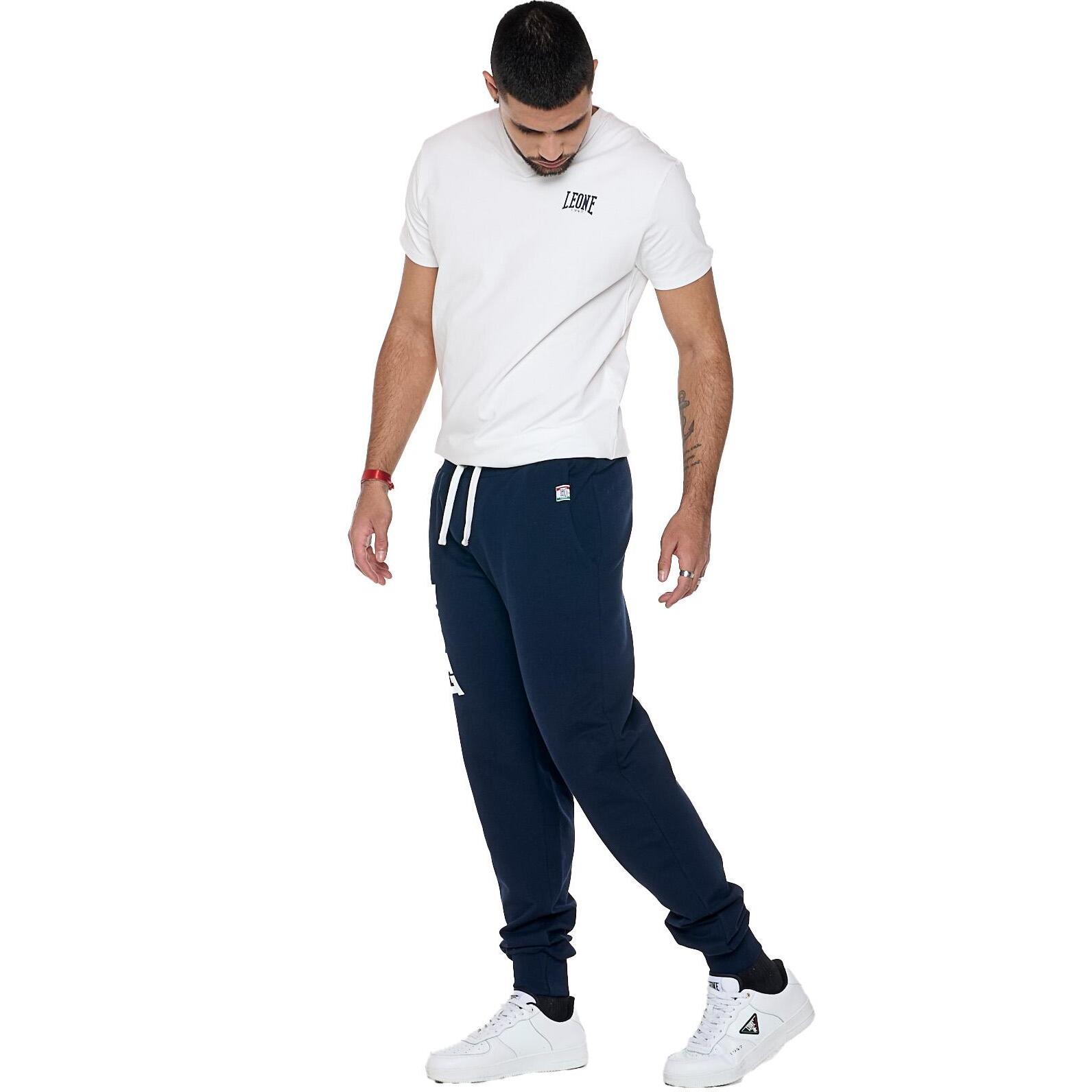 Pantalone sportivo invernale da uomo con polsino e logo grande 'Basic'