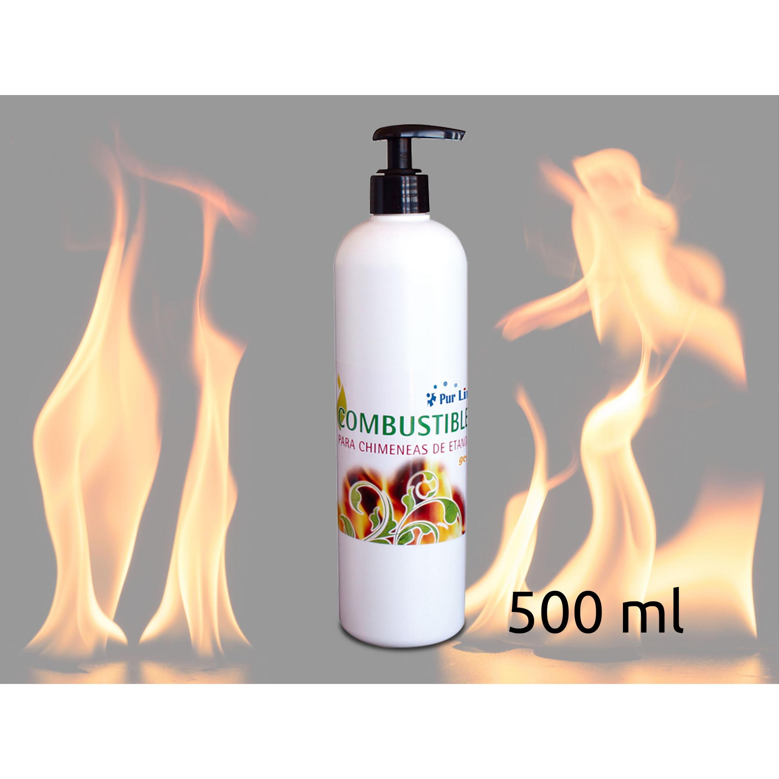 Combustible Etanol en gel de origen natural aroma neutro. Caja de 12 Bot. de 500ml GEL-12B PURLINE