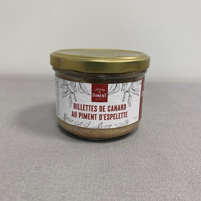 2 Rillettes de canard au piment d'Espelette - 2x180g - France