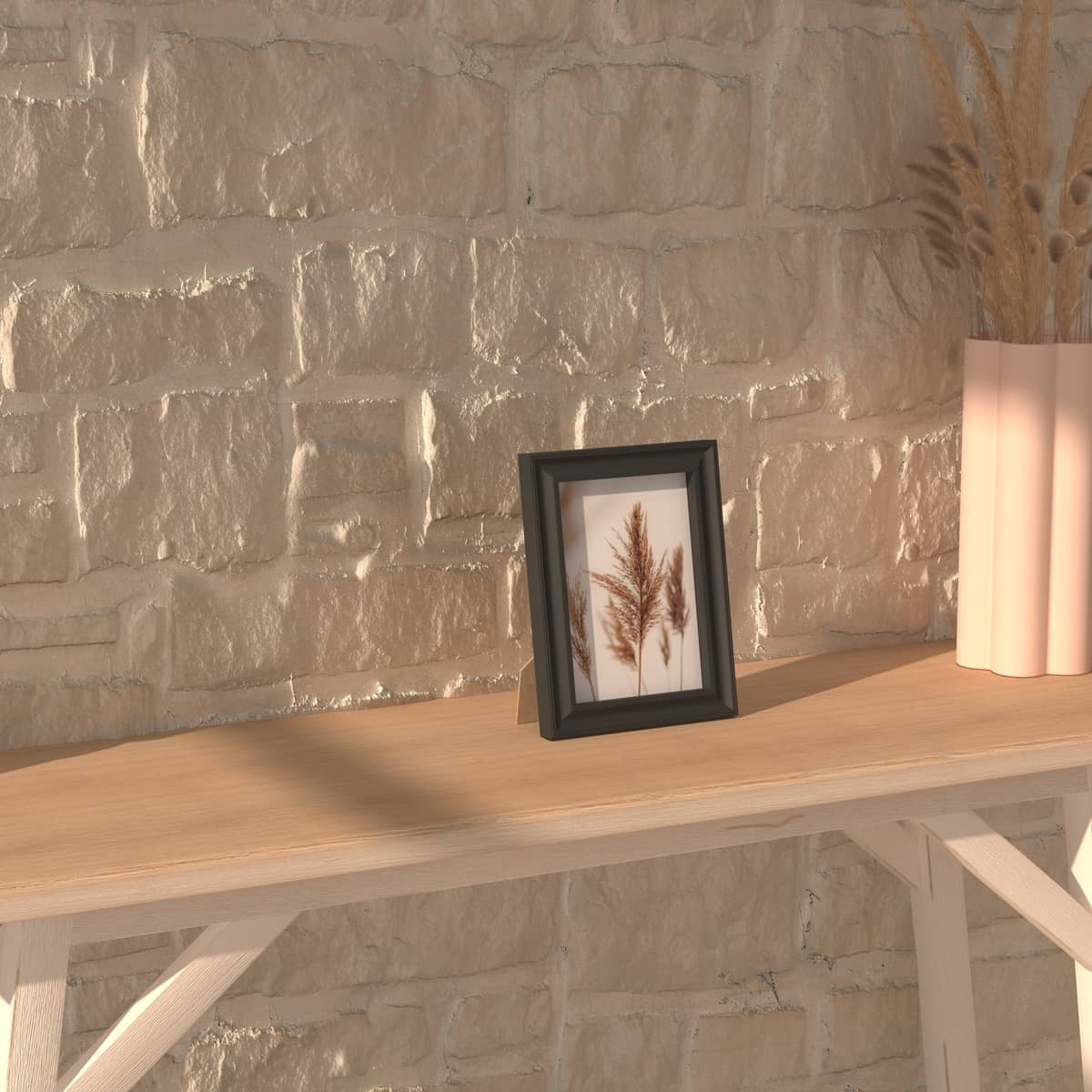 Cadre photo "Mae" en bois 13x18cm noir