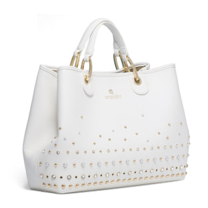 Borsa a mano  da donna In Poliestere e Poliuretano Prodotto artigianale 37x27,5x15 cm