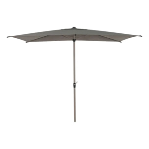 Parasol droit rectangulaire inclinable Loompa 3x2m café