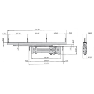 Ferme-porte DC510 Force 2 MERONI Bras à coulisse - Argent - DADC51002HSNA