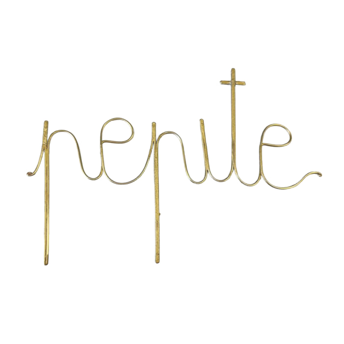 Mot fil de laiton 'PÉPITE' - Doré