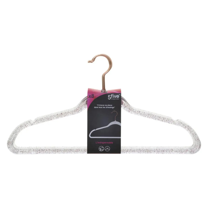 Lot de 8 Cintres en Plastique