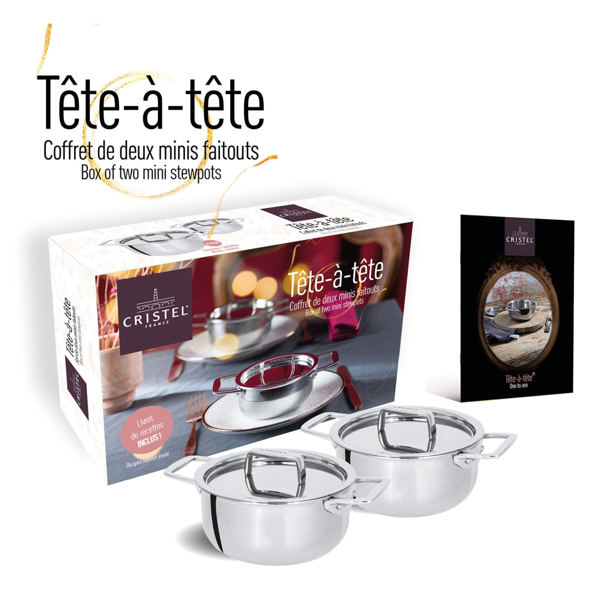 Cristel - Coffret de deux minis faitouts « tête à tête »