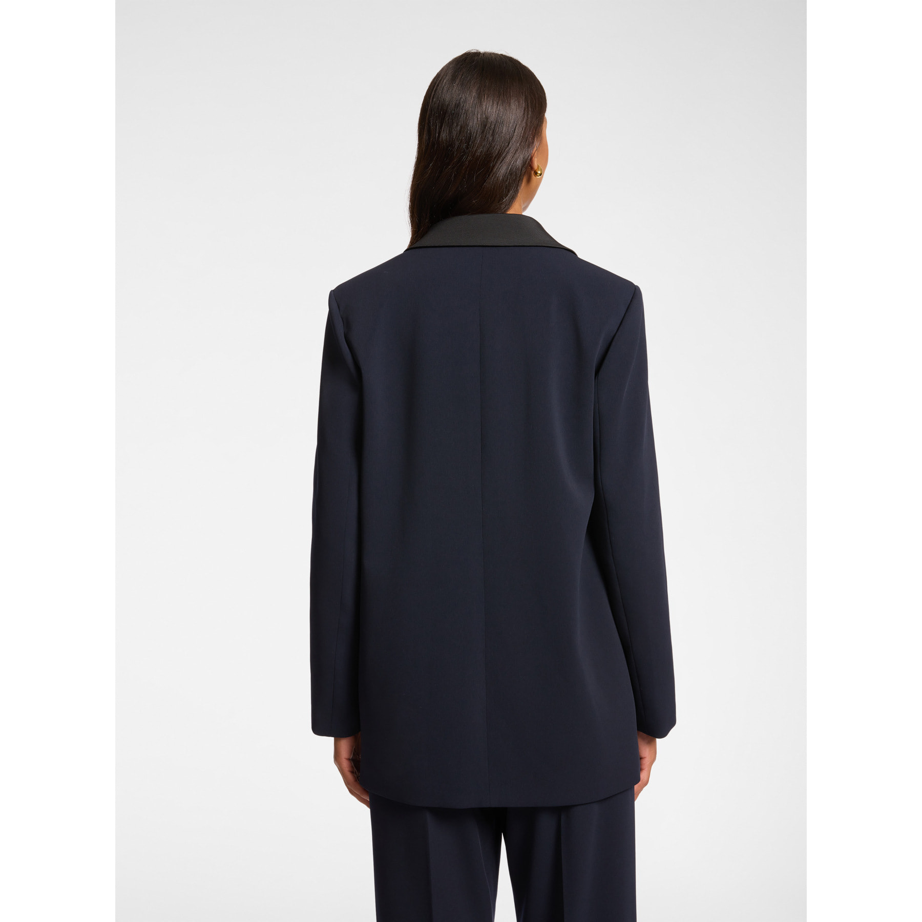 Elena Mirò - Blazer en tejido crepé - Azul