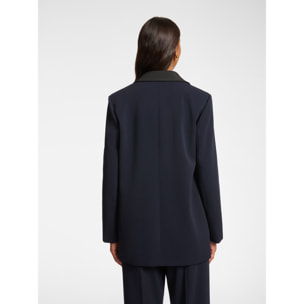 Elena Mirò - Blazer en tejido crepé - Azul