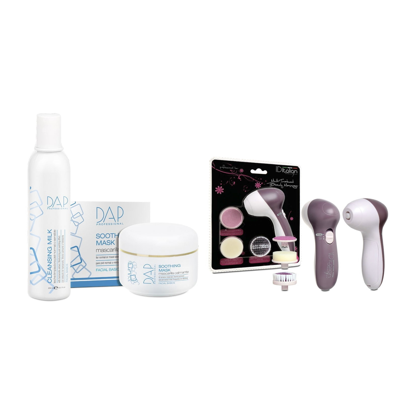 pack tratamiento piel sensible + set micro abrasion facial de regalo