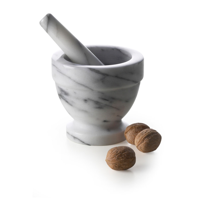 Mortaio piccolo 10 cm Excelsa – Pesto, Marmo Bianco