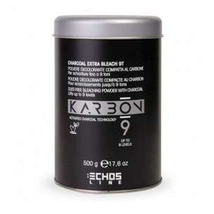 ECHOSLINE Karbon9 Charcoal Extra Bleach 9t - Polvere Decolorante 500g