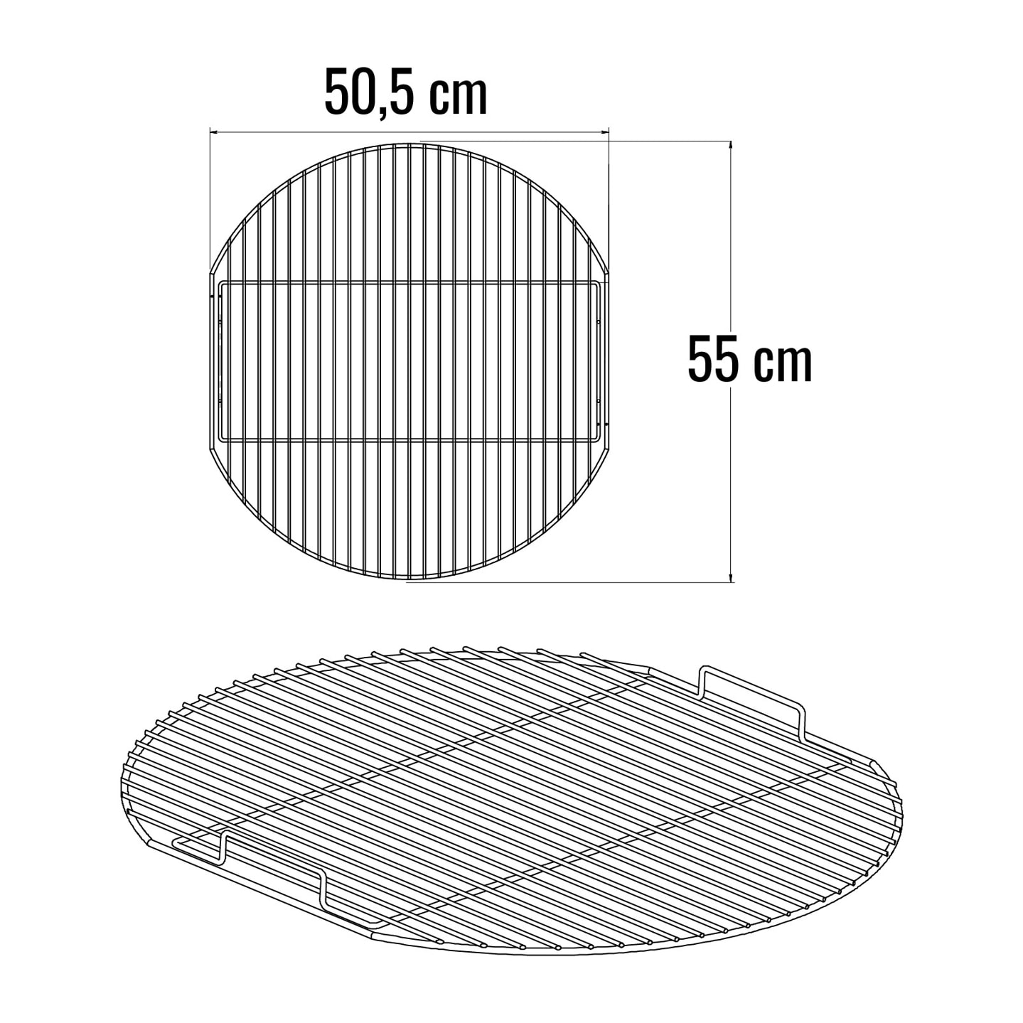 Grille simple 55 cm