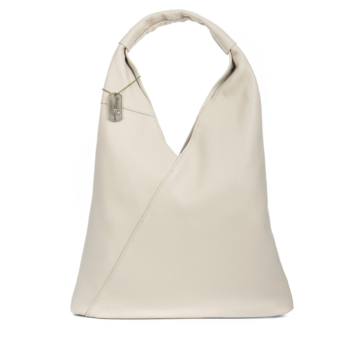 Agnana bolso shopper mujer. Piel auténtica Dollaro.