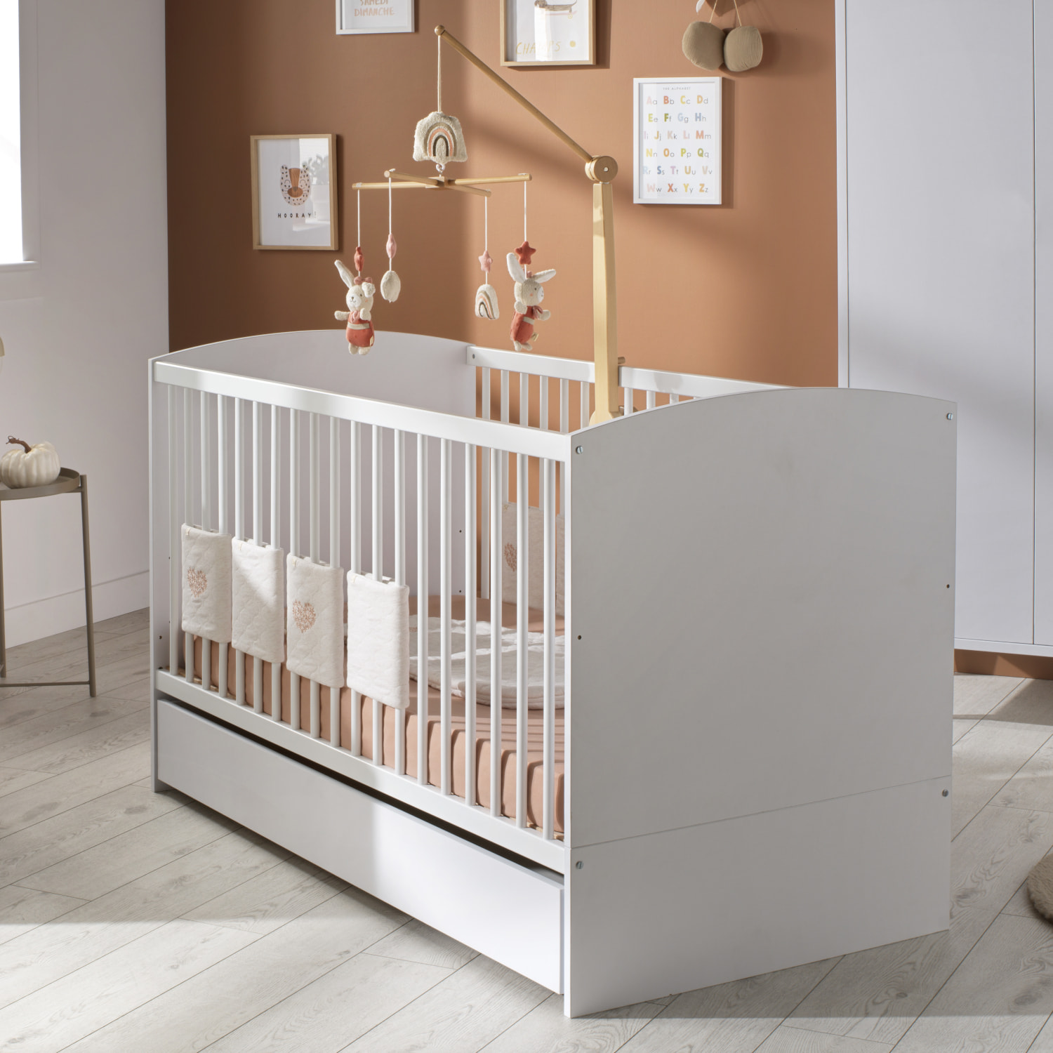 Lit bébé évolutif 70x140 - Little Big Bed - têtes de lit panneaux