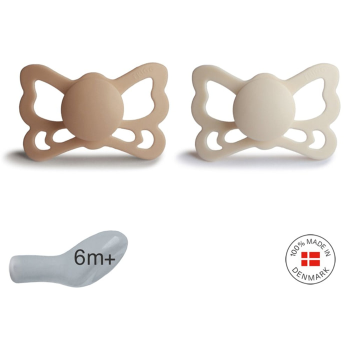 Frigg Pack 2 Chupetes Anat. Silicona Butterfly