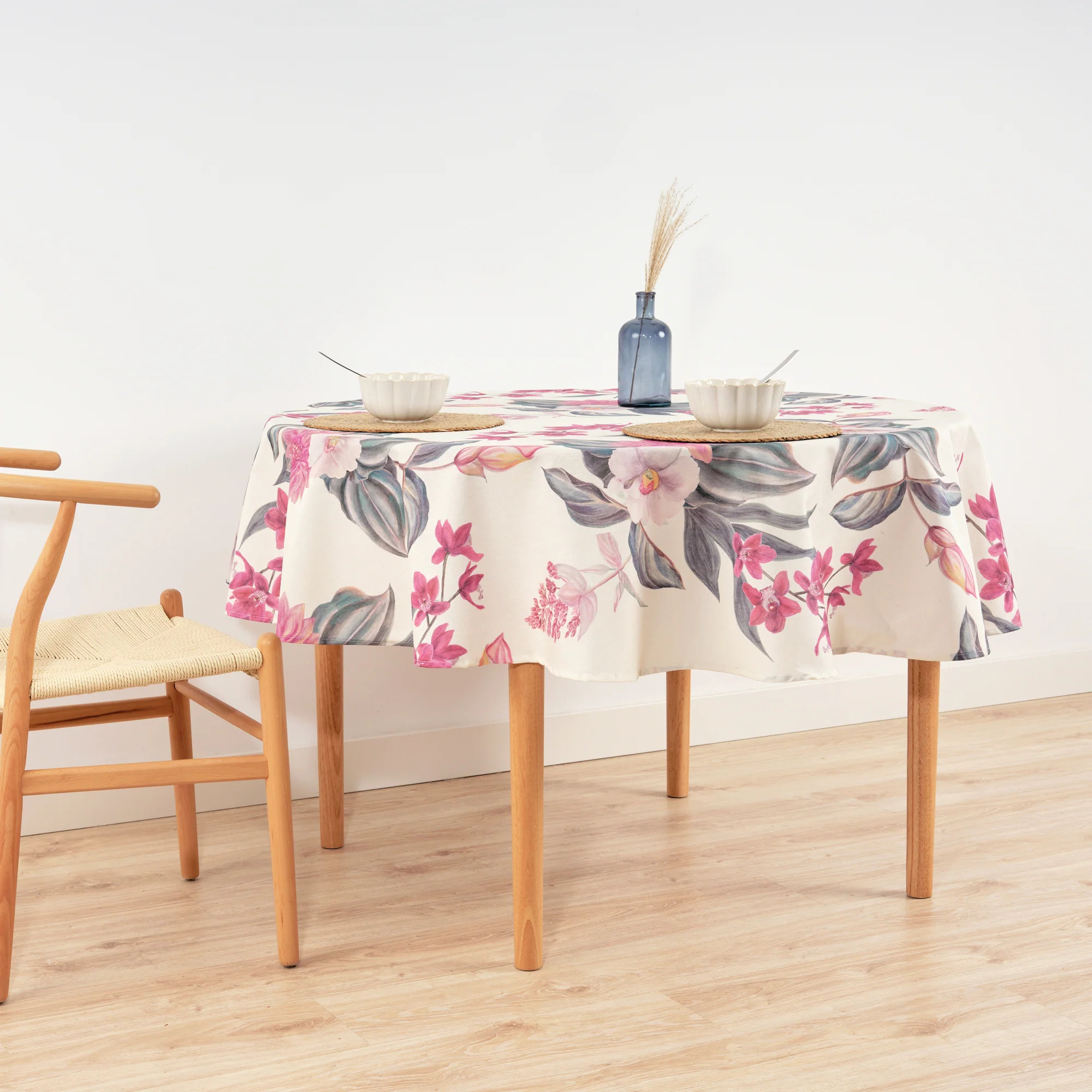 Nappe ronde en résine anti-taches 0120-246