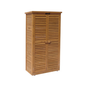 Armoire de jardin "Space" - 87 x 46.5 x 160 cm - Marron