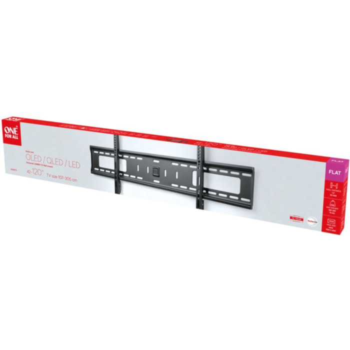 Support mural TV ONE FOR ALL TV Solid Jumbo - Fixe  42-120 pouces
