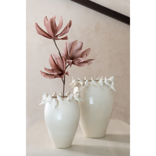 J-Line vase Budgie - céramique - blanc - small