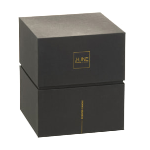 J-Line bougie parfumée Luxuria - Cookie Crunch - verre - bronze - extra large - 120H