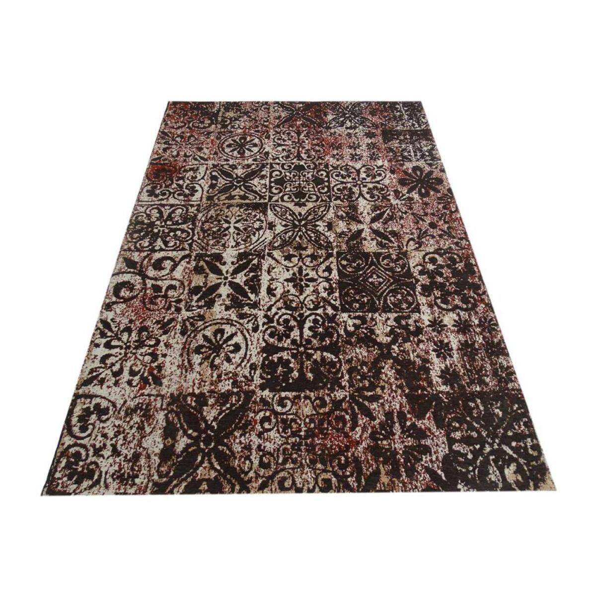 Tapis kilim fait main motif géométrique RALO