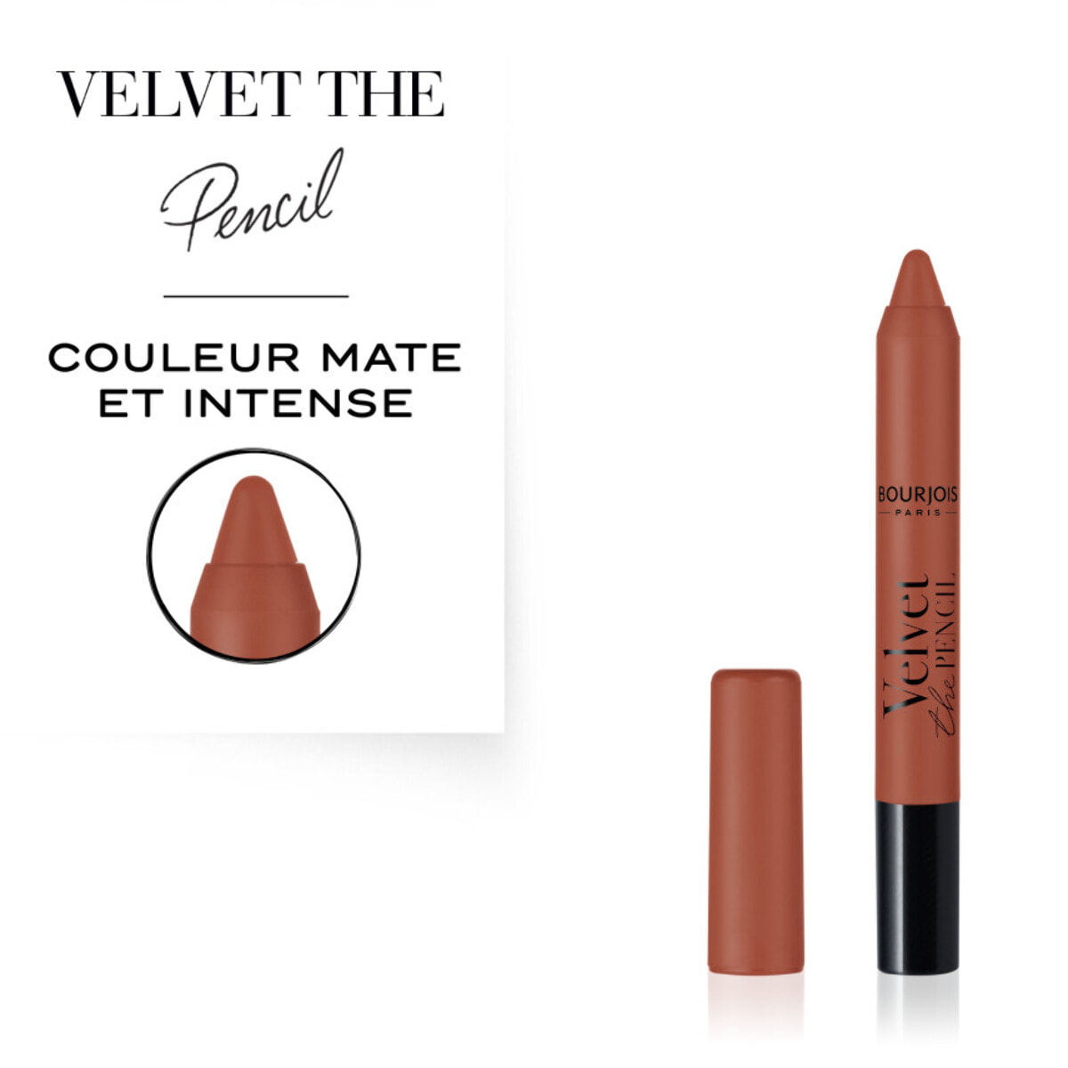 Bourjois Rouge A Levres Velvet The Pencil 09 Moca Cabana