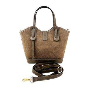 Bolso de mano Cheval Firenze Gallipoli Mini F/W Gris Pardo