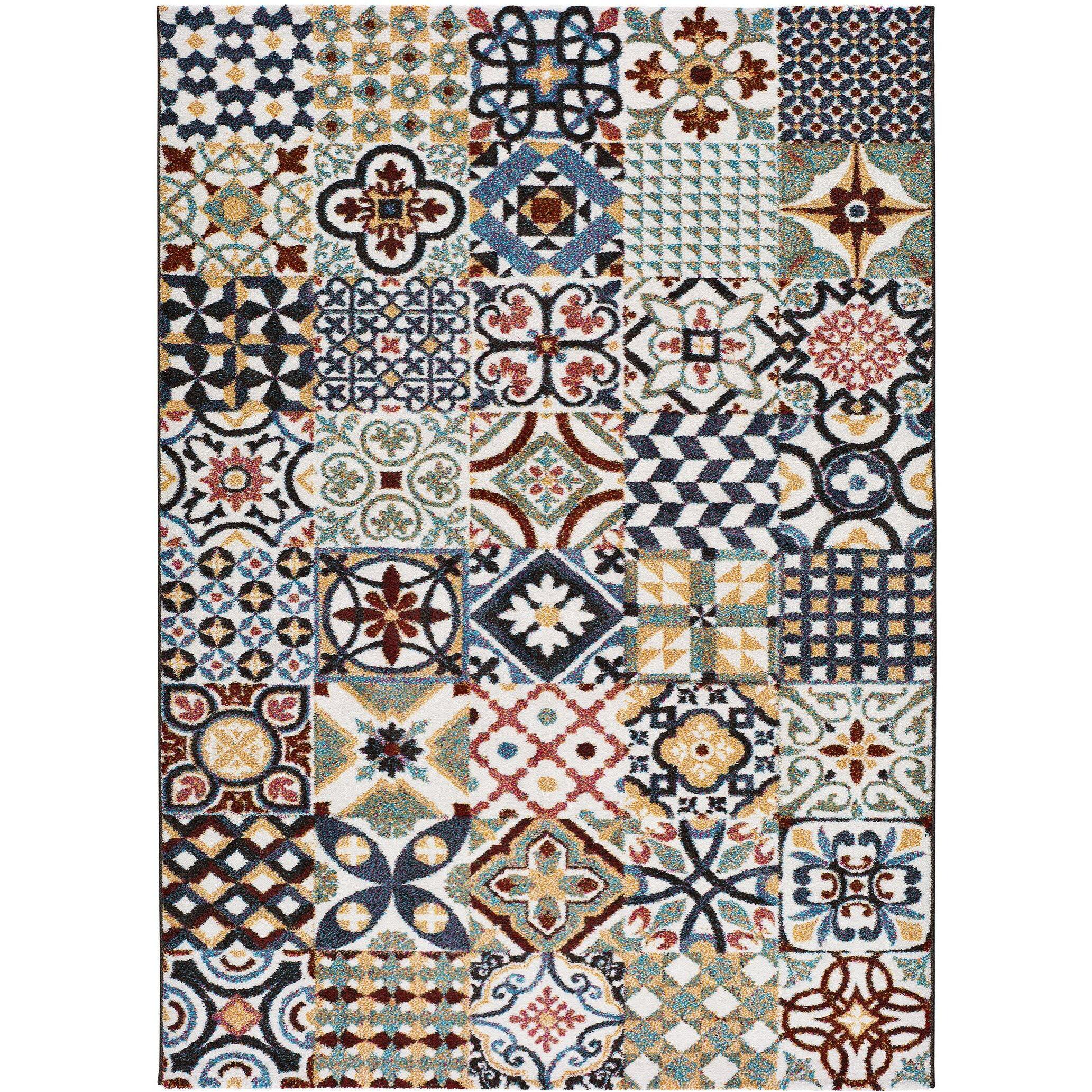 MOAR Alfombra geomÃ©trica en color multicolor varias medidas disponibles