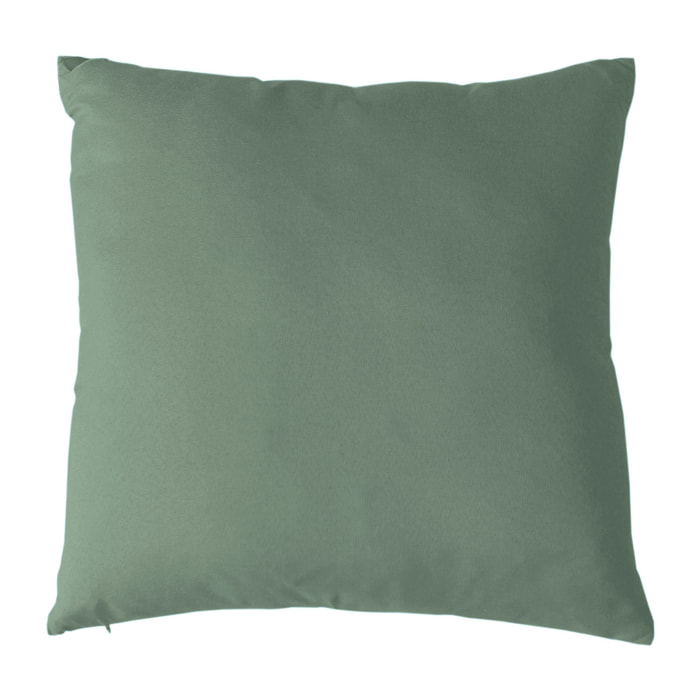 Coussin uni et déhoussable - Vert