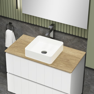 Conjunto de baño LAND Alday, 90 cm, Blanco