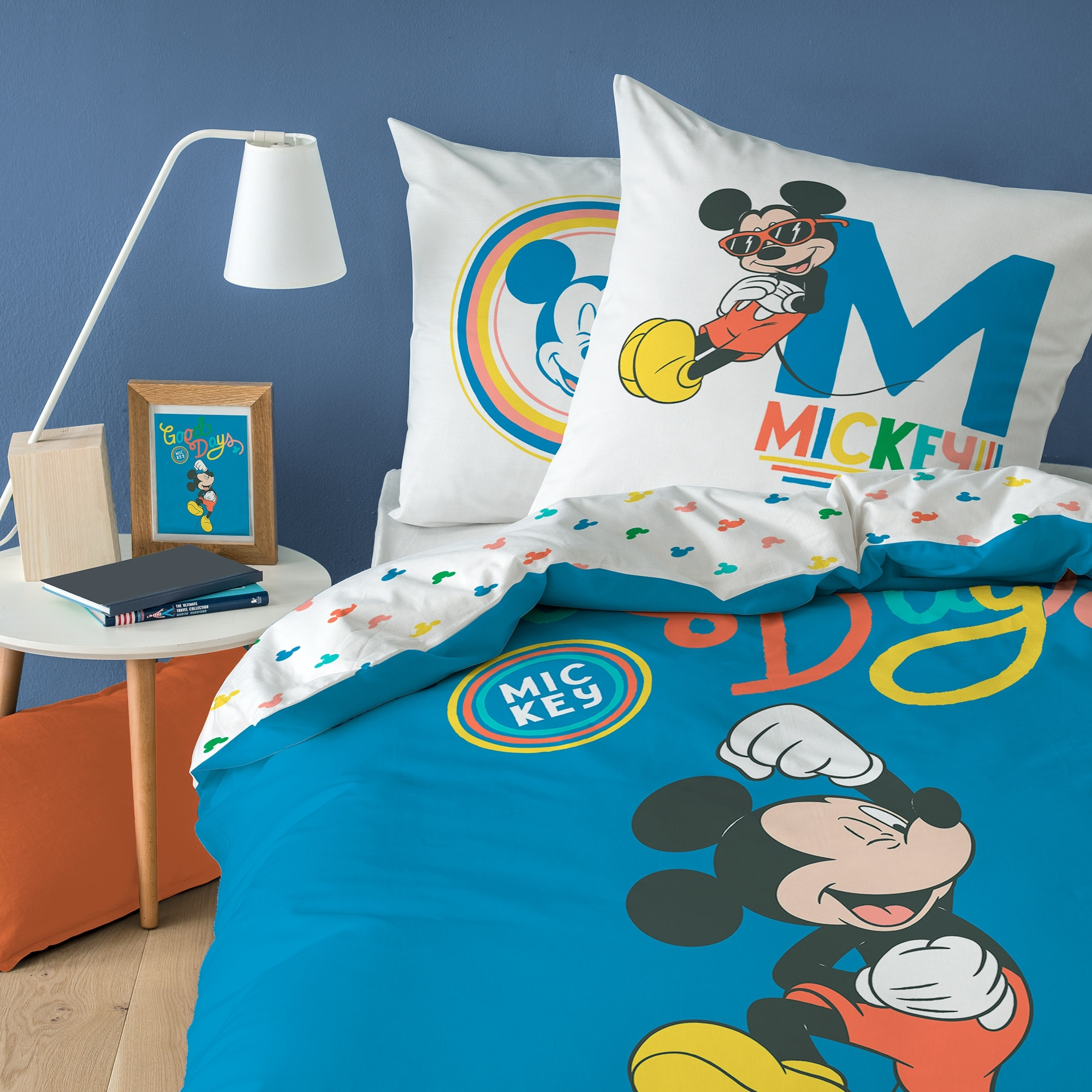 Parure de lit imprimée 100% coton, DISNEY HOME MICKEY GOOD DAYS