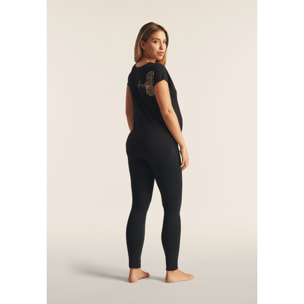 T-shirt comfort in cotone Supima con mandala