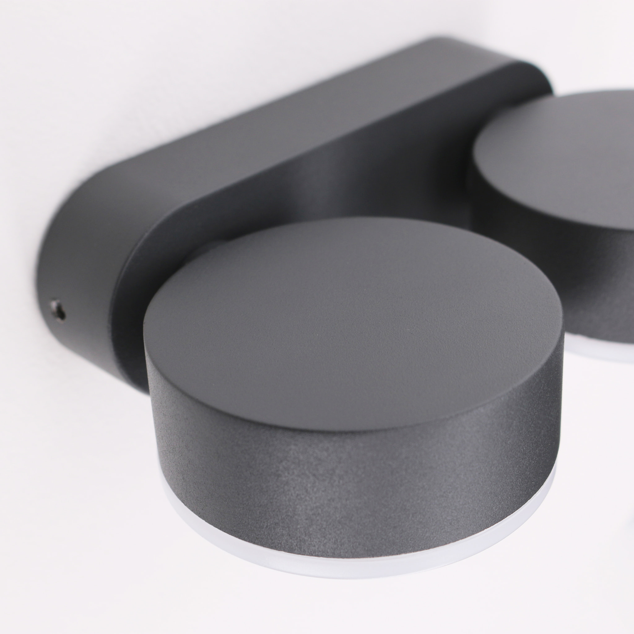 Forlight Aplique LED Pale 21W IP54 Blanco Neutro 4000K, Regulable ON-OFF, Acabado Gris Urbano