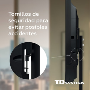 Soporte de TV de sobremesa fijo para pantallas de 32 a 50 pulgadas. VESA máximo de 400 x 400 mm - TD Systems P30X25M44