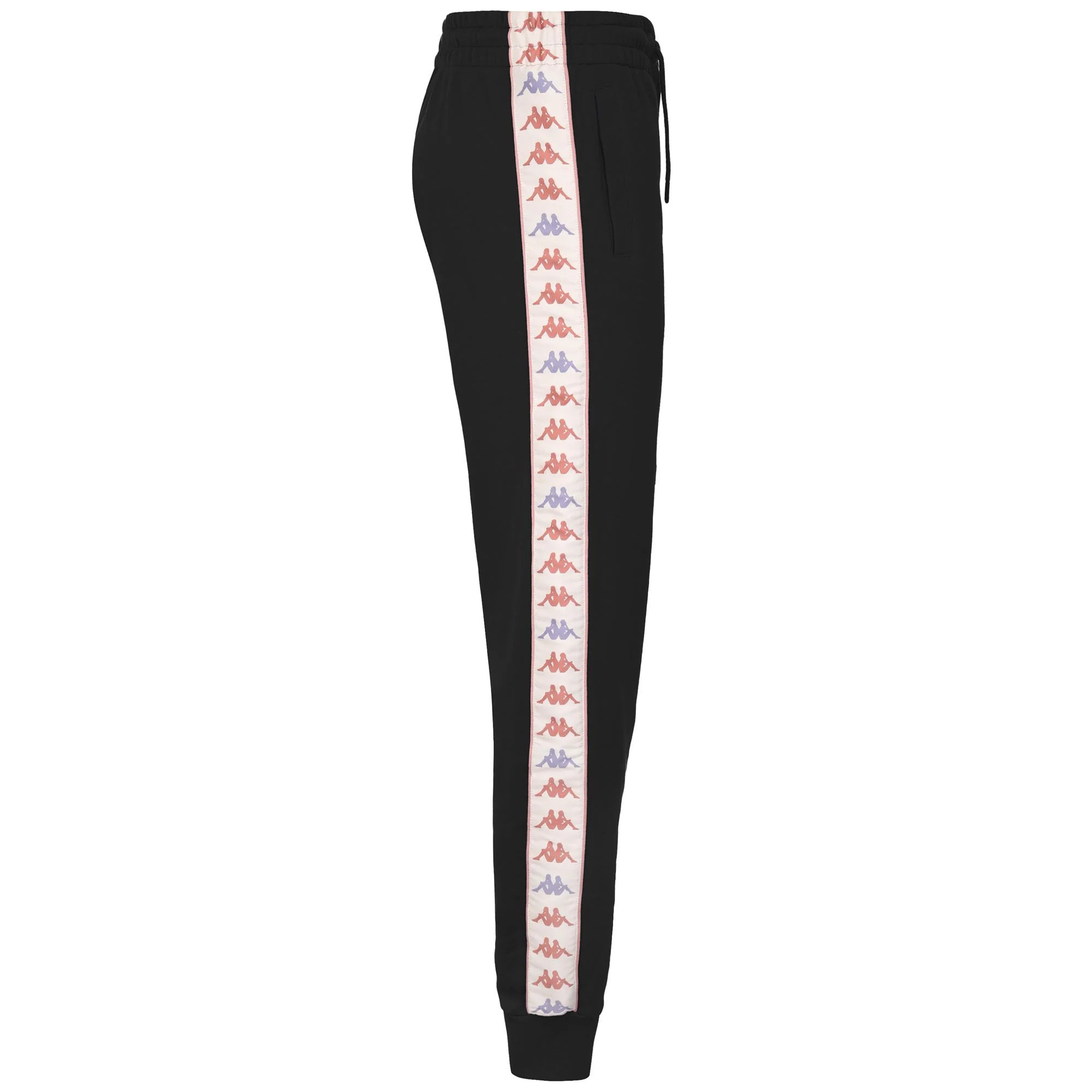 Kappa - Pantalones Mujer Negro - 222 BANDA BARNUO 2