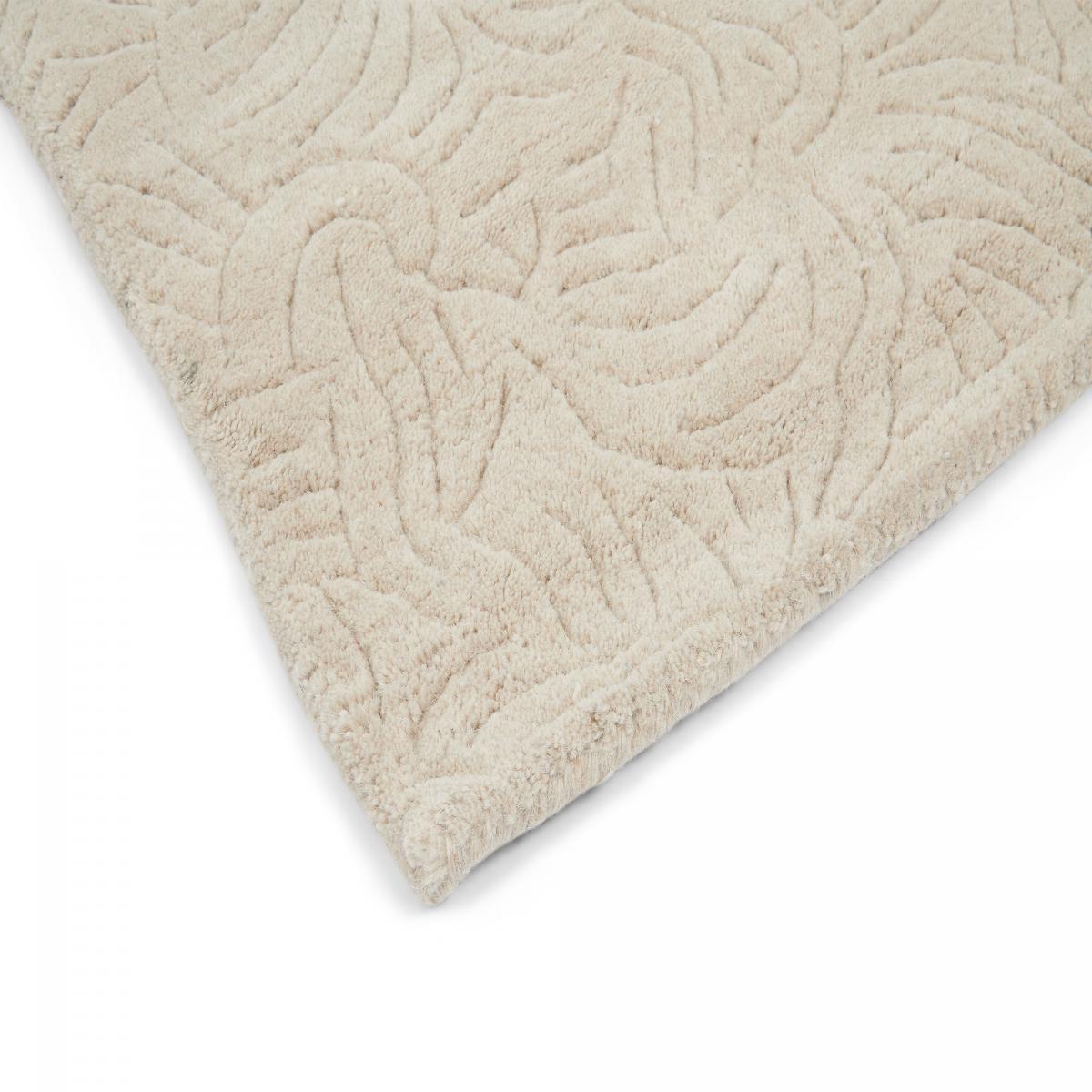 Tapis salon et chambre fait à la main en laine motif floral YOCI