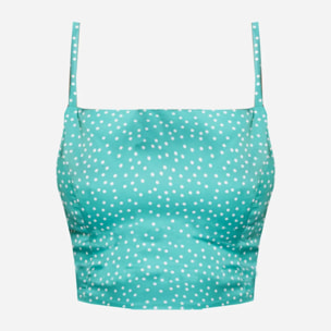 Top espalda entrelazada.