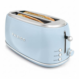 Grille-pain SWEISS baguette vintage bleu GRV6