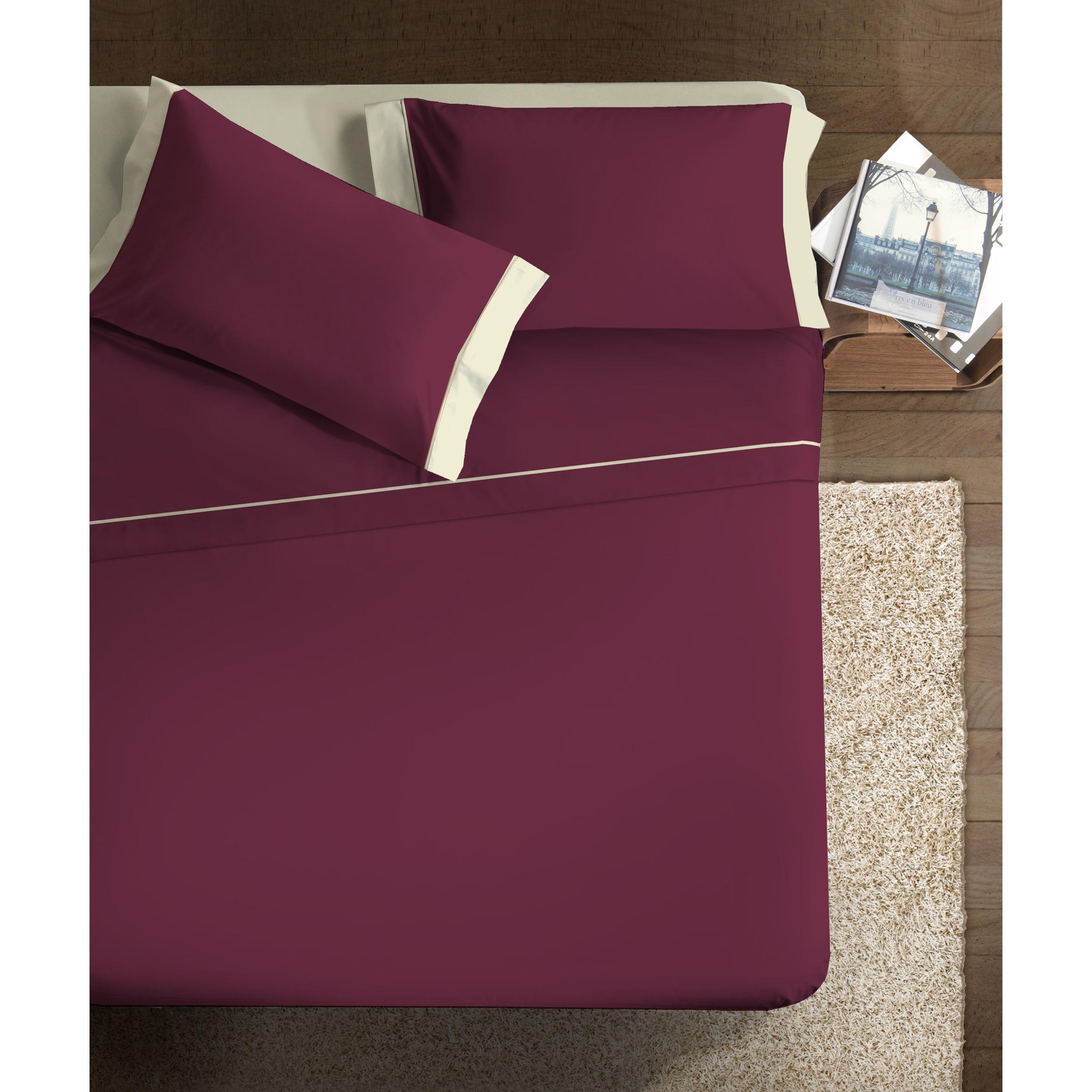 Completo letto Double-Color IPERSAN Prugna/Panna