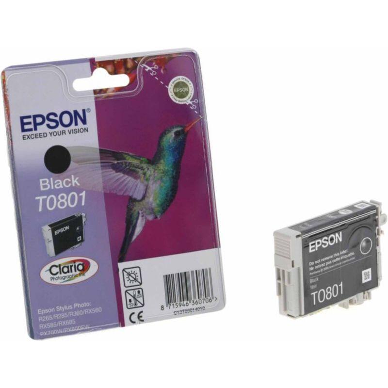 Cartouche d'encre EPSON T0801 Noire série Colibri