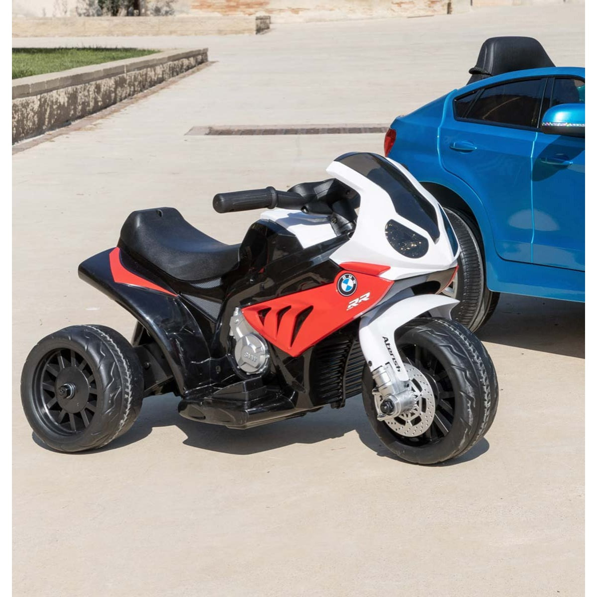 Moto eléctrica niños BMW S1000 RR triciclo infantil 6V +18 meses