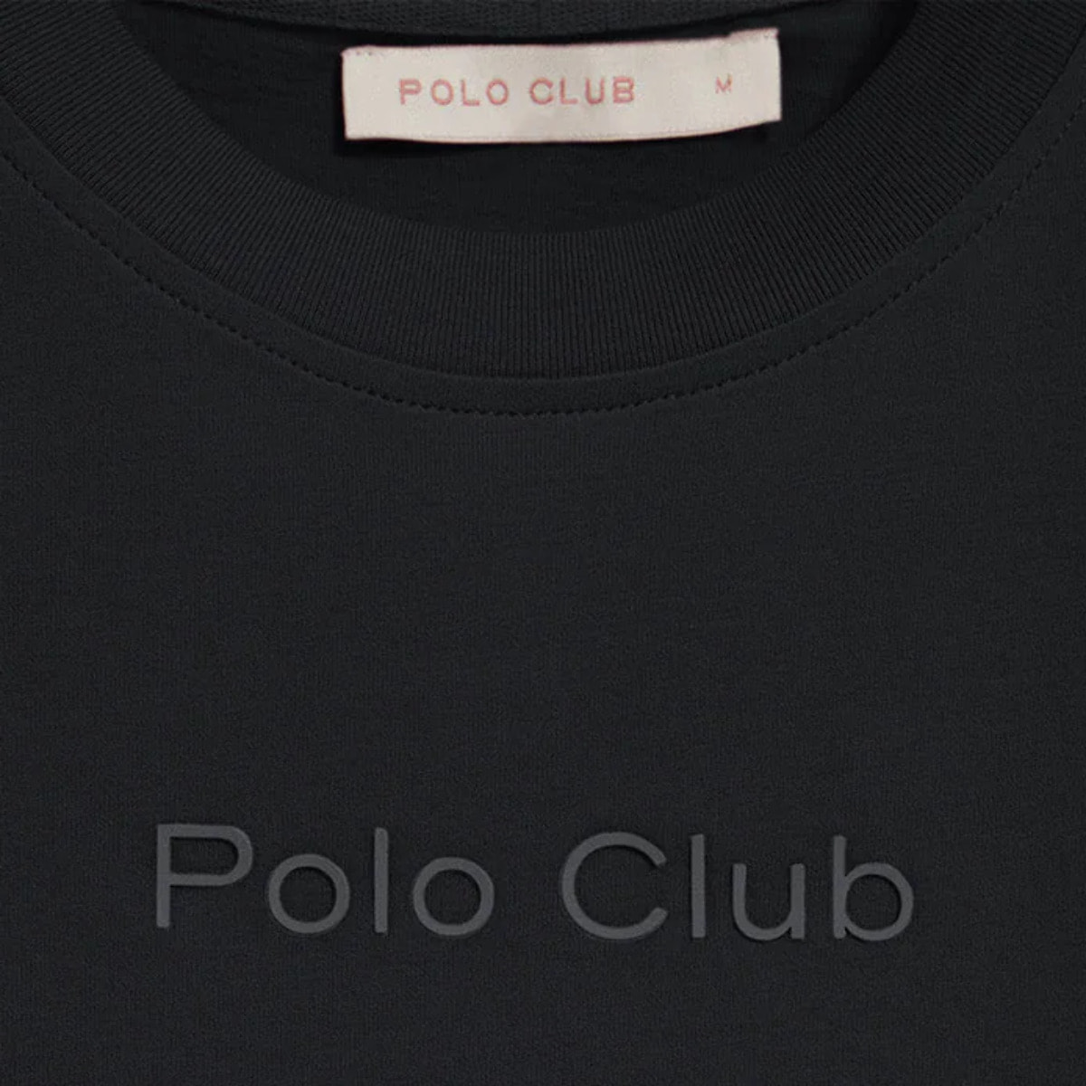 Camiseta Tori negra con logo Minimal Combo Polo Club