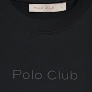 Camiseta Tori negra con logo Minimal Combo Polo Club