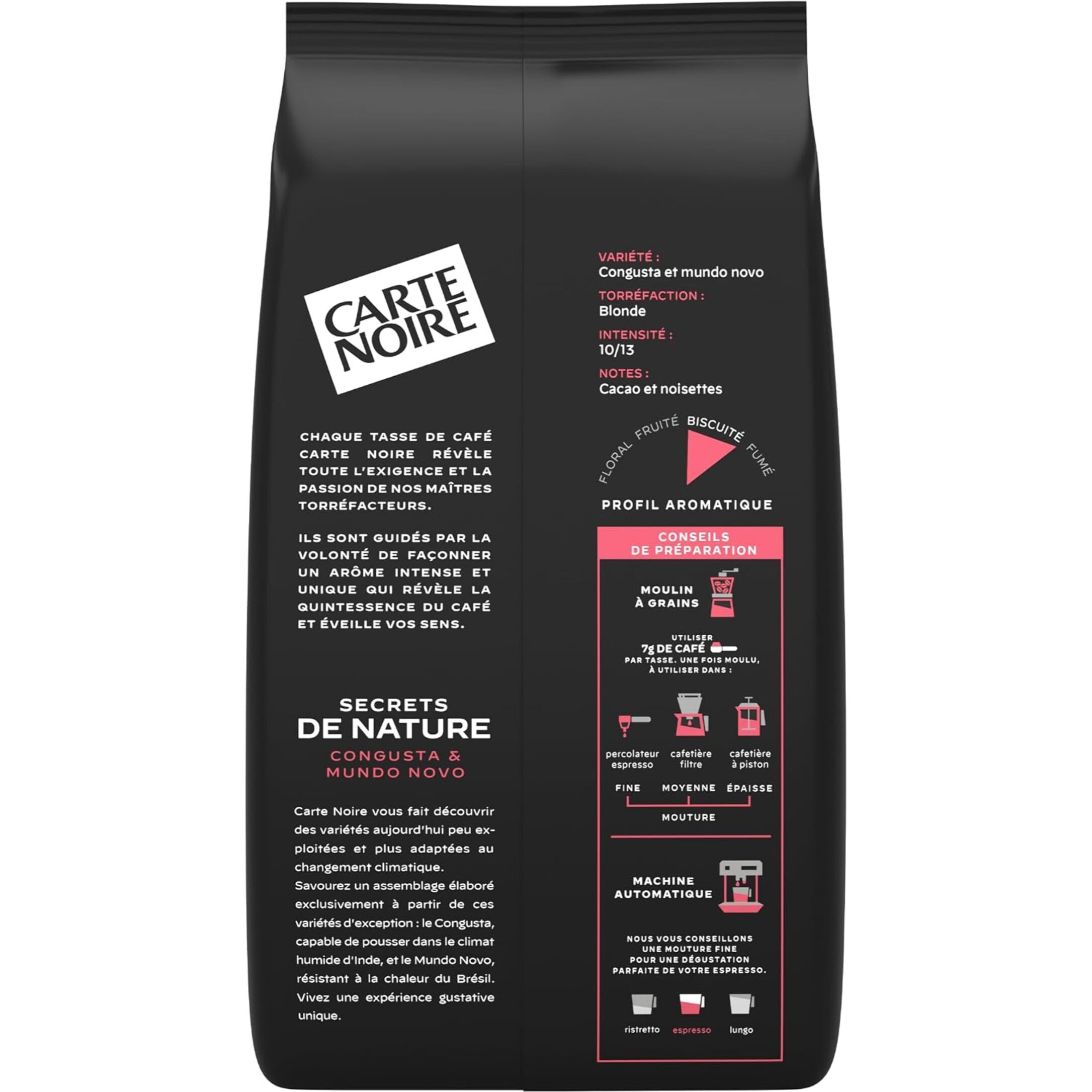 Café Grains Secret de Nature Congusta 1 KG