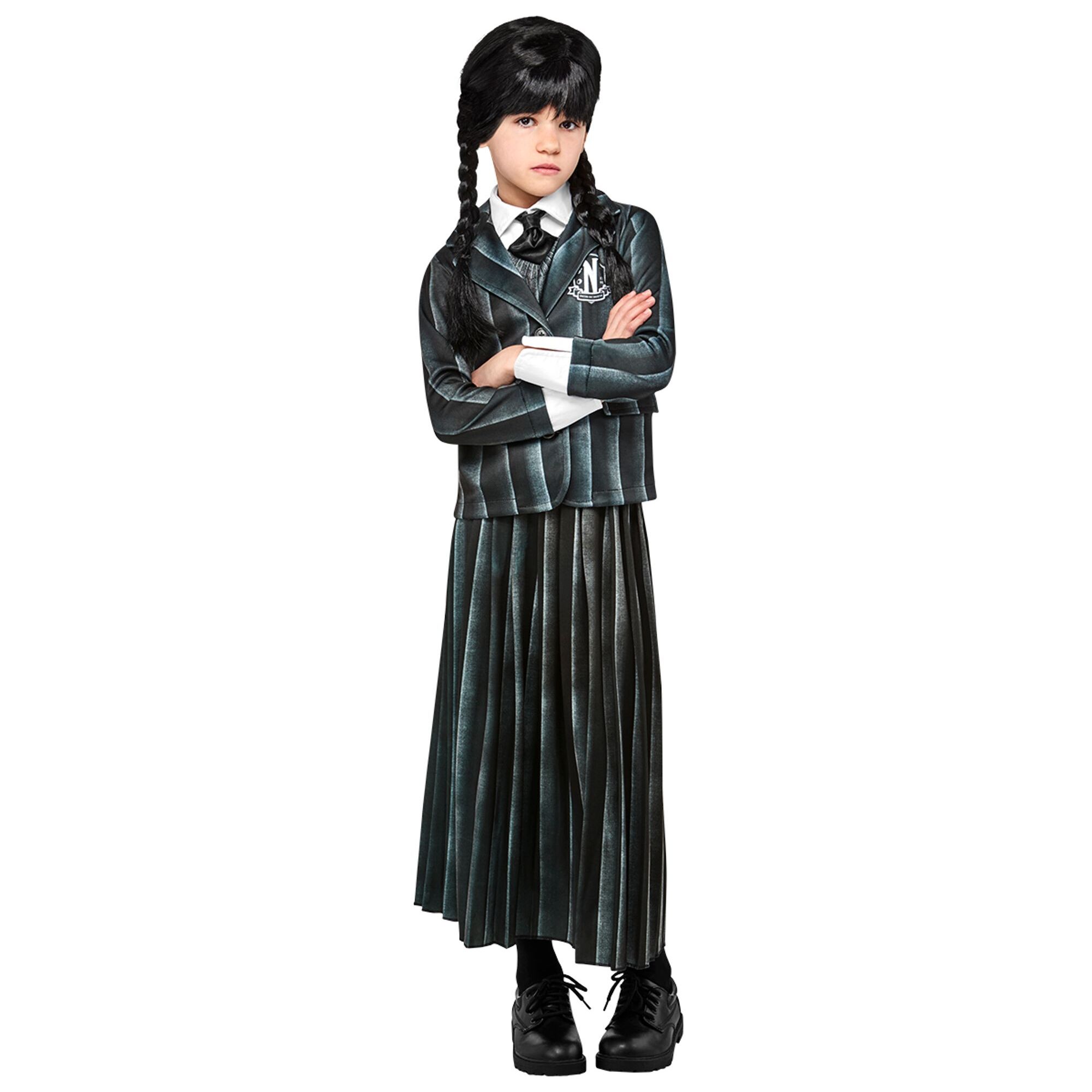 DISFRAZ WEDNESDAY UNIFORME ESCOLAR INF