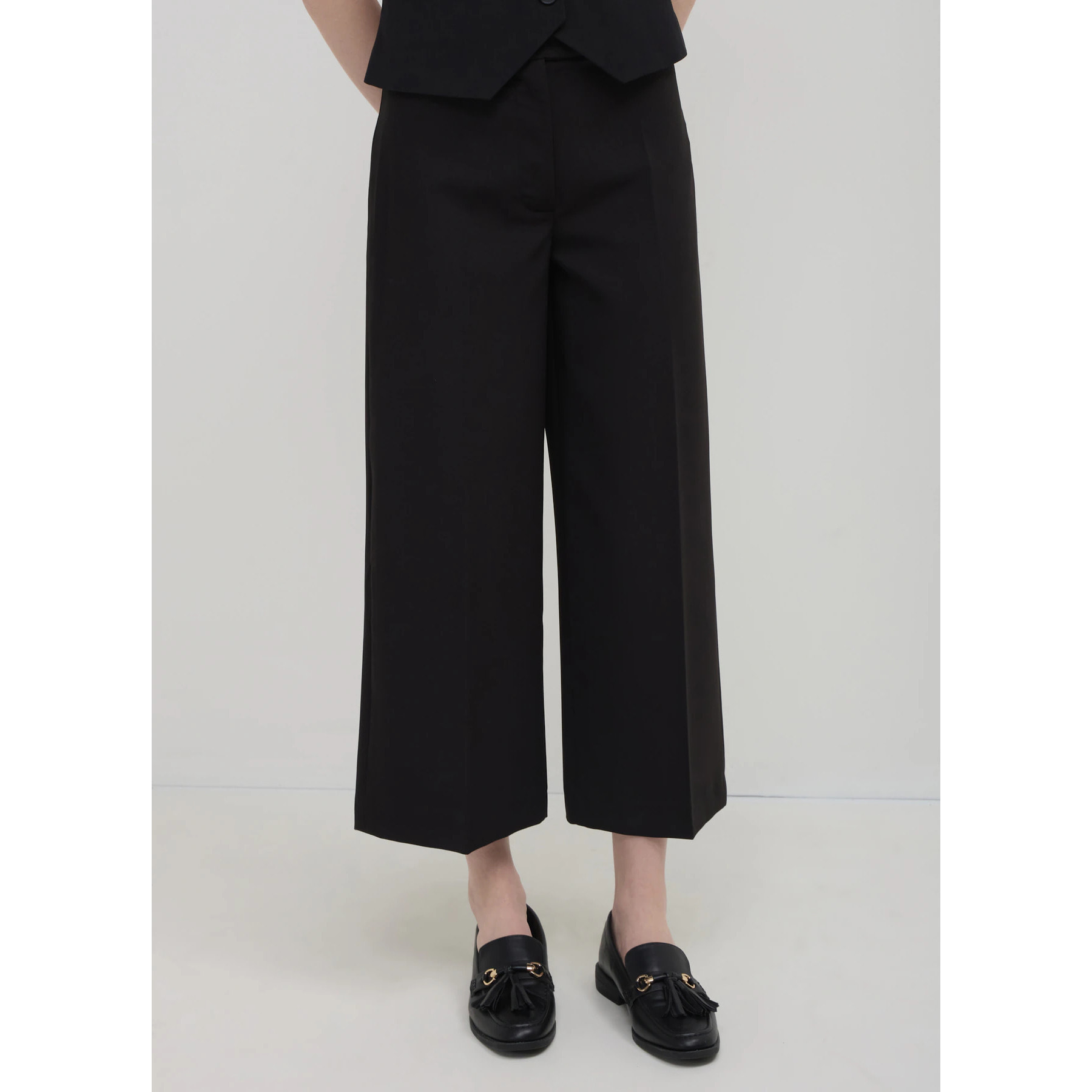 Pantalone culotte tinta unita