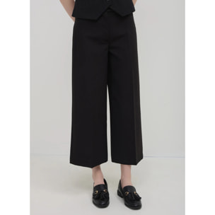 Pantalone culotte tinta unita