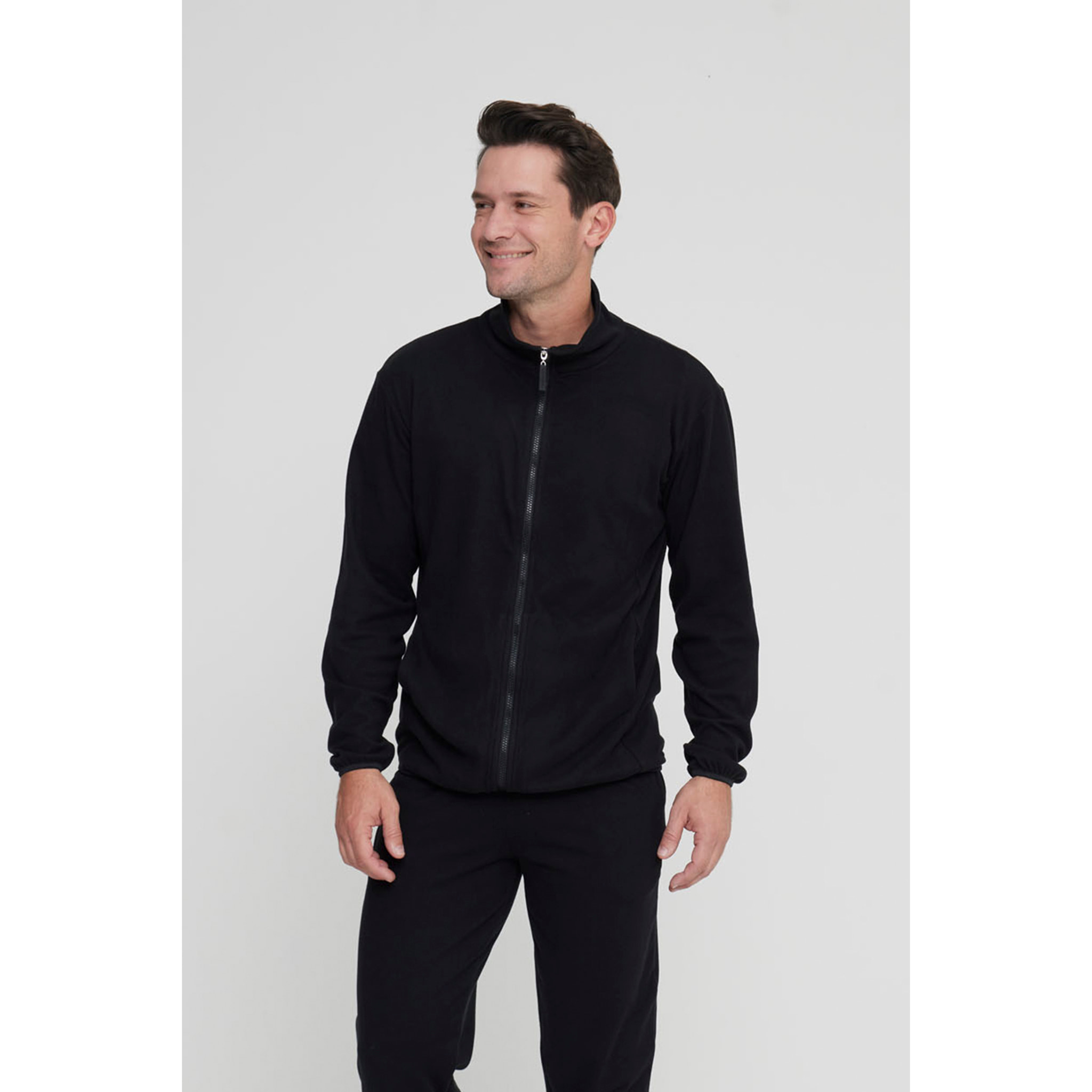 Completo loungewear uomo rusty in pile con zip Noidinotte